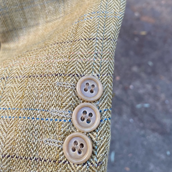 VTG Valentino Uomo🇮🇹Tweeded Silk/Linen/Wool Coat 40S - Picture 6 of 16